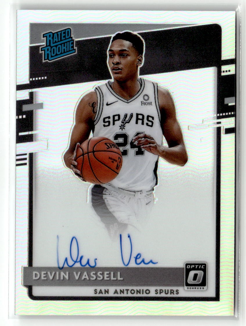 Devin Vassell 2020-21 Panini Donruss Optic Rated Rookies Signatures Holo #161