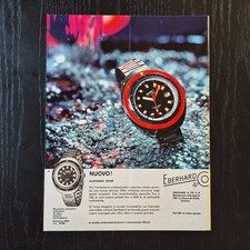 1968 Eberhard Scafograf Super - Original AD Advertising Pubblicità Vintage