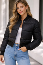 Abercrombie & Fitch Jacket Womens Medium Blac...