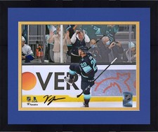 Framed Vince Dunn Seattle Kraken Signed 8