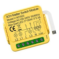 for Smart Home Relay Module for Matter 16A WiFi Switch Compatible with For Tuya