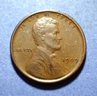 1909-VDB Lincoln cent  XF
