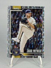 2026 Topps Series 1  Chad Patrick RC  #217 Silver Crackle Foil Milwaukee Brewers