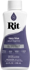Rit All-Purpose Liquid Dye, Navy Blue 8 oz for Garments Clothes Craft Paper Wood