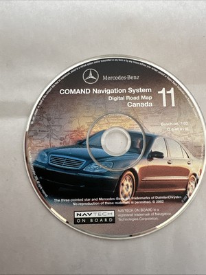 2000-2003 Mercedes Benz Comand  Navigation DISK #11 MBZ NAV CANADA  OEM-U1425786