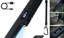 Rechargeable Metal Detector Pinpointer for Adults  Kids, Fully Black