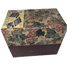 Floral  Green Photo Storage Boxes 384 photos 48 Photos Holds 6.75" x 3.75" New