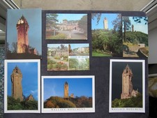 8 Postcards of Bridge of Allan & surround The Wallace Monument Allan Water Hotel