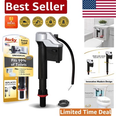 528MP Easy-Install Toilet Fill Valve - Fits 99% of Toilets, Includes Accessories