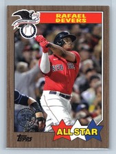 2022 Topps Rafael Devers #87AS-45 1987 35th Anniversary All-Stars Gold #/75