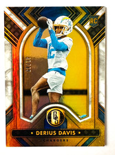 2023 Panini Gold Standard Derius Davis WHITE RC SP #/49 Chargers Rookie!