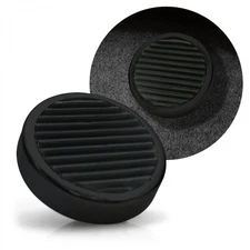 Round Black Plated Floor Mount Dimmer Pedal-Heavy-Duty Non-Slip Rubber-No Switch