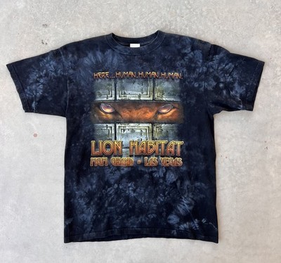 Vintage MGM Grand shirt large Lion Habitat Las Vegas Here Human Tie Dye VTG