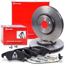 BREMBO SPORT-BREMSSCHEIBEN Ø320 + BELÄGE MIT VWK VORNE FÜR AUDI Q5 8R 2.0-3.2