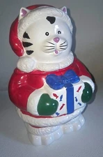 vintage CoCo Dowley "Santa Claws" cat cookie jar