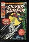 Silver Surfer #14 FN+ 6.5  Appearance of Amazing Spider-Man! Marvel 1970