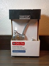 Delta Multi Purpose Hook 132890 Silverton Double Robe Chrome Finish New In Box