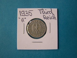 GERMAN COINS 1935 YEAR "A" 50 REICHSPFENNIG NICE COIN.