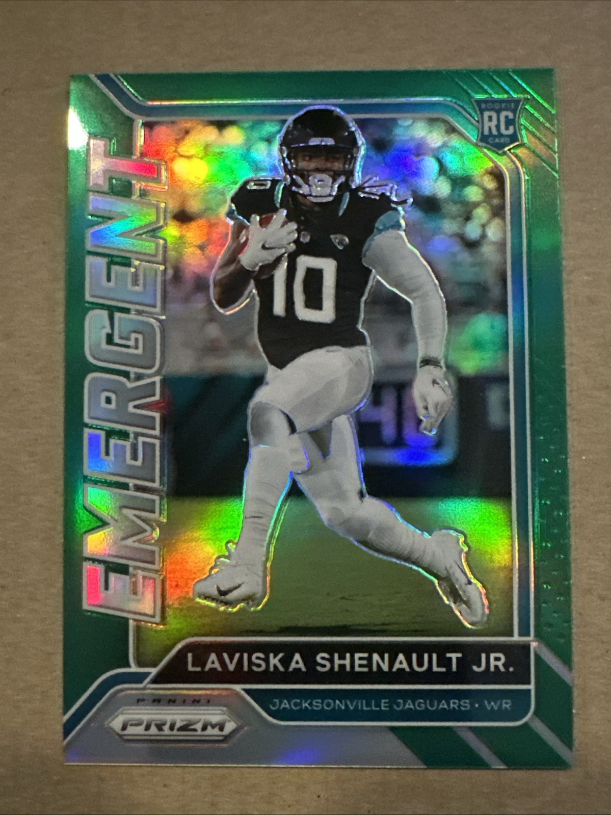 Laviska Shenault Jr. 2020 Prizm EMERGENT ROOKIE RC Green Prizm #19 BUFFALOES