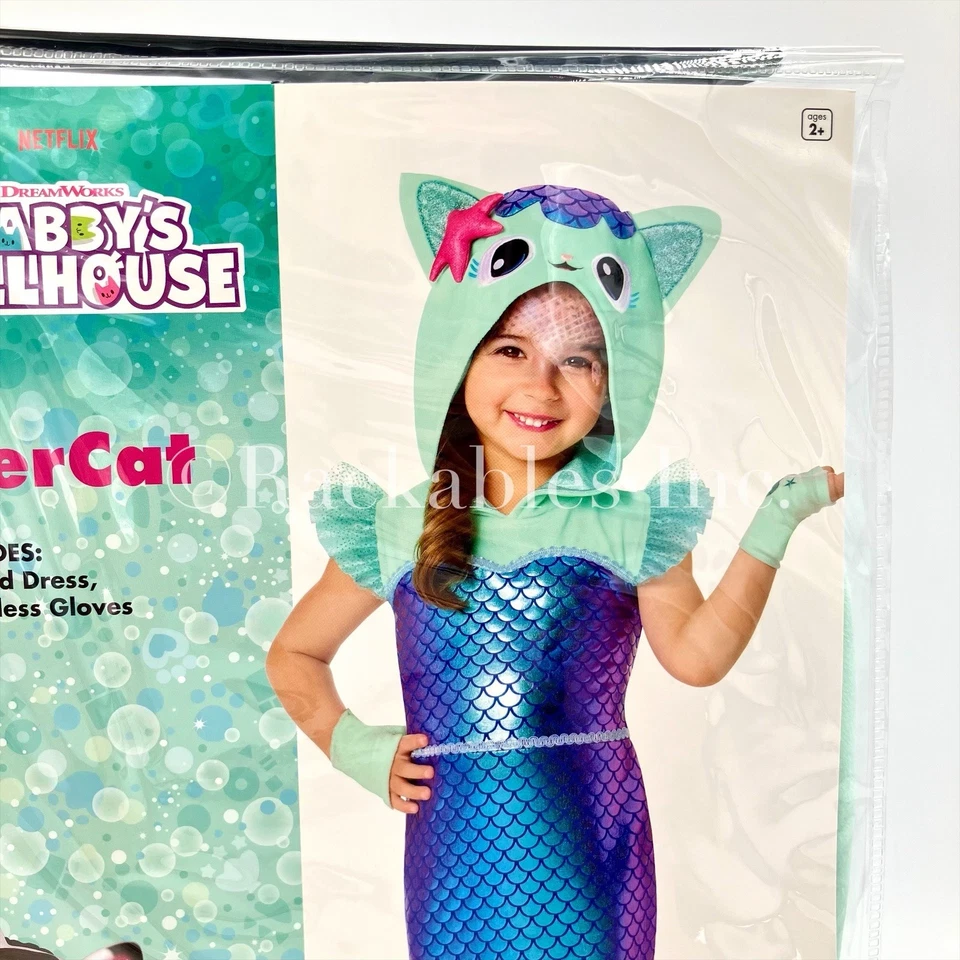 [01865831] Spirit Halloween Kids Mercat Costume - Gabby's Dollhouse Sizes Vary - Image 4 of 4