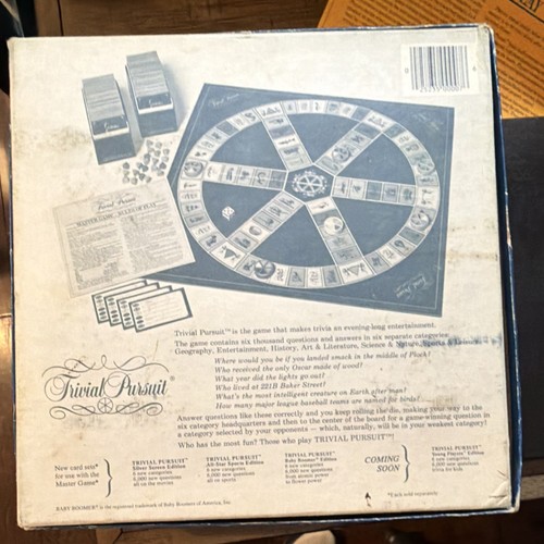Trivial Pursuit Master Game Genus Edition Classic Trivia Board Game Vintage No 7 - Picture 2 of 5