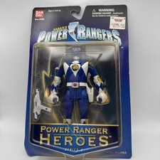 Power Ranger Heroes Serie 2 Blue Ranger 1999 Bandai Toys 5” Nuevo en Paquete Sellado