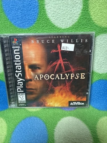 Apocalypse Bruce Willis (Sony PS1 PSX PlayStation 1)Tested CIB Black Label