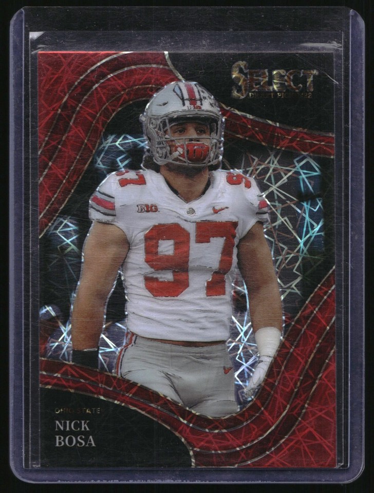 2022 Panini Select Draft Picks Nick Bosa #168 Ohio State Buckeyes 2022 Panini Select Draft Picks Nick Bosa #168 Ohio State Buckeyes