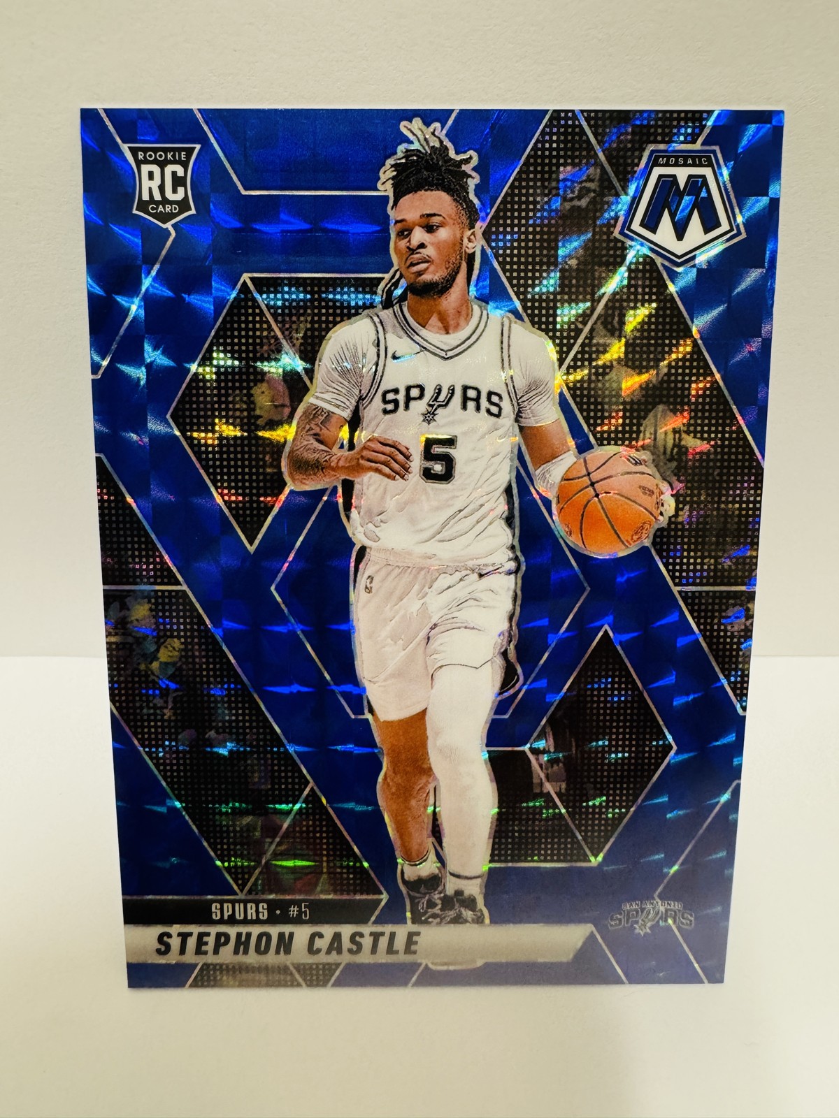 STEPHON CASTLE 2024-25 Panini Mosaic - Rookies #236 Blue Mosaic Prizm /199 (RC)