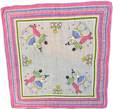 NOS Vtg. Hanky Dancing Teens Rockabilly Sock-Hop EXC