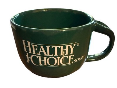 Vintage. Healthy Choice Oversize Ceramic Soup Cup/Mug/Bowl. USA. RARE.