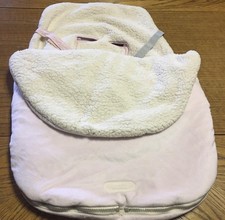 JJ Cole Bundle Me Car Seat  Stroller Cover combo  Pink  Sherpa