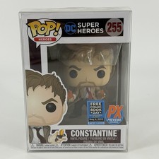 John Constantine Funko Pop DC Super Heroes #255 PX Previews Exclusive Protector