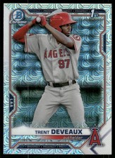 2021 Bowman #BCP-94 Trent Deveaux Chrome Prospects Mojo Refractor