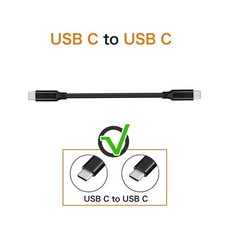 1ft Short USB-C Cable PD Fast Charge Cord Power Wire TYPE-C for Cell Phones