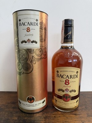 Rum Bacardi Ron Reserva Superior 8 Jahre Ausverkauft Rarität in Tube  Version