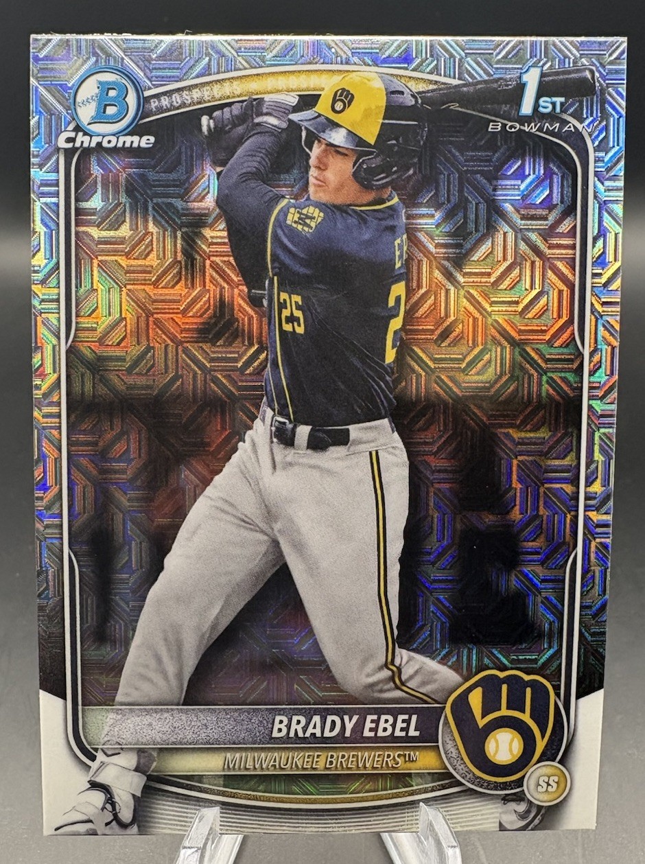 2025 Bowman Draft - Chrome Brady Ebel #BDC-194 1st Mojo Refractor (RC) BREWERS
