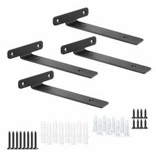 4 Pack Floating Shelf Brackets6 Inch Heavy Duty Industrial Wall Shelf Bracketbla