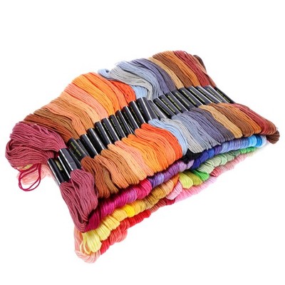  100 Skeins Stickerei Set Stickgarn Baumwoll Nähgarne Handnähgarn
