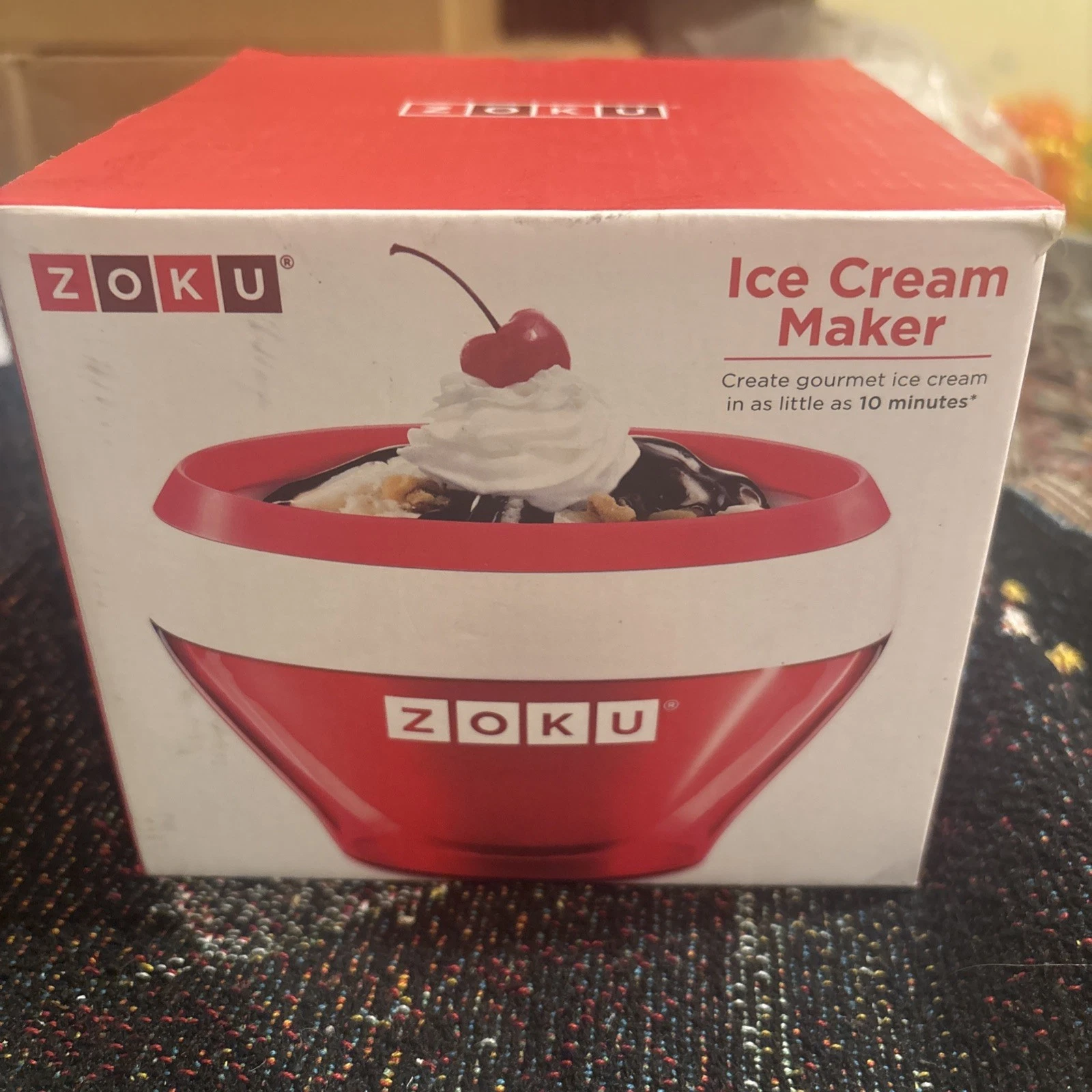 Zoku Ice Cream Maker Freeze Bowl Gourmet Ice Cream Recipes Sorbet Gelato Home