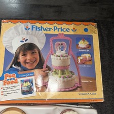 Vintage Fisher Price Fun With Food Create A Cake Wedding Birthday Set 97 Read
