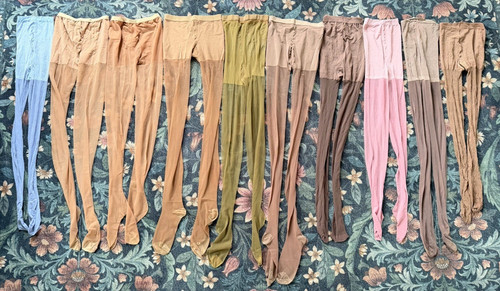 Vintage Nylon Assorted Panyhose Hosiery Lot of 10 Pairs Intimates Lingerie