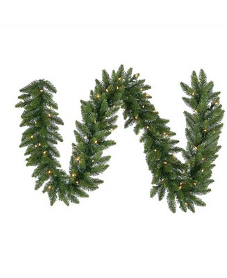 Vickerman 9' Camdon Fir Artificial Christmas Garland - 150 Warm White LED Lights