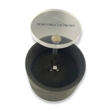 Anello donna Giorgio Visconti realizzato in oro bianco 18kt con diamante 0.32ct.