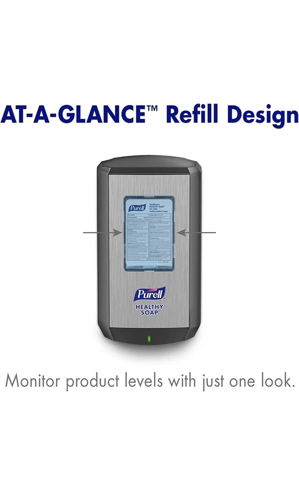 Dispensador automático de pie y desinfectante Purell CS 6 grafito/negro 7416-DS Foto 3 de 3