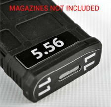 5.56 MAG STICKERS fits MAGPUL PMAG 30 GEN M3 MAGS WHITE NUMBERS 7-12