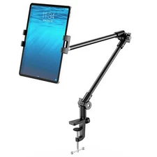Tablet Stand Holder With 360 Phone Ipad Tripod Mount 27in Long Arm Webcam Stand 