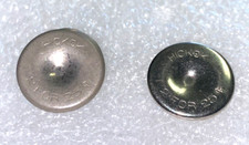 Vintage Hickok Silver Tuxedo Studs "Two for 25 Cents" Men Cuff Links Button