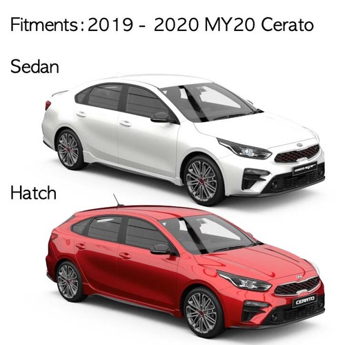 Dash Mat Covers with Sky blue Stripe for 2019 - 2020 KIA Cerato Sedan & Hatch - Picture 2 of 7