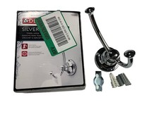Delta 132890 Silverton Collection Double Robe Hook, Polished Chrome - Quantity 1